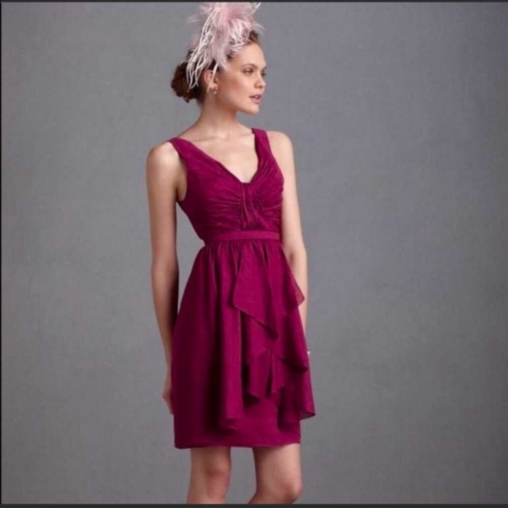 Elegant Magenta Sleeveless Dress